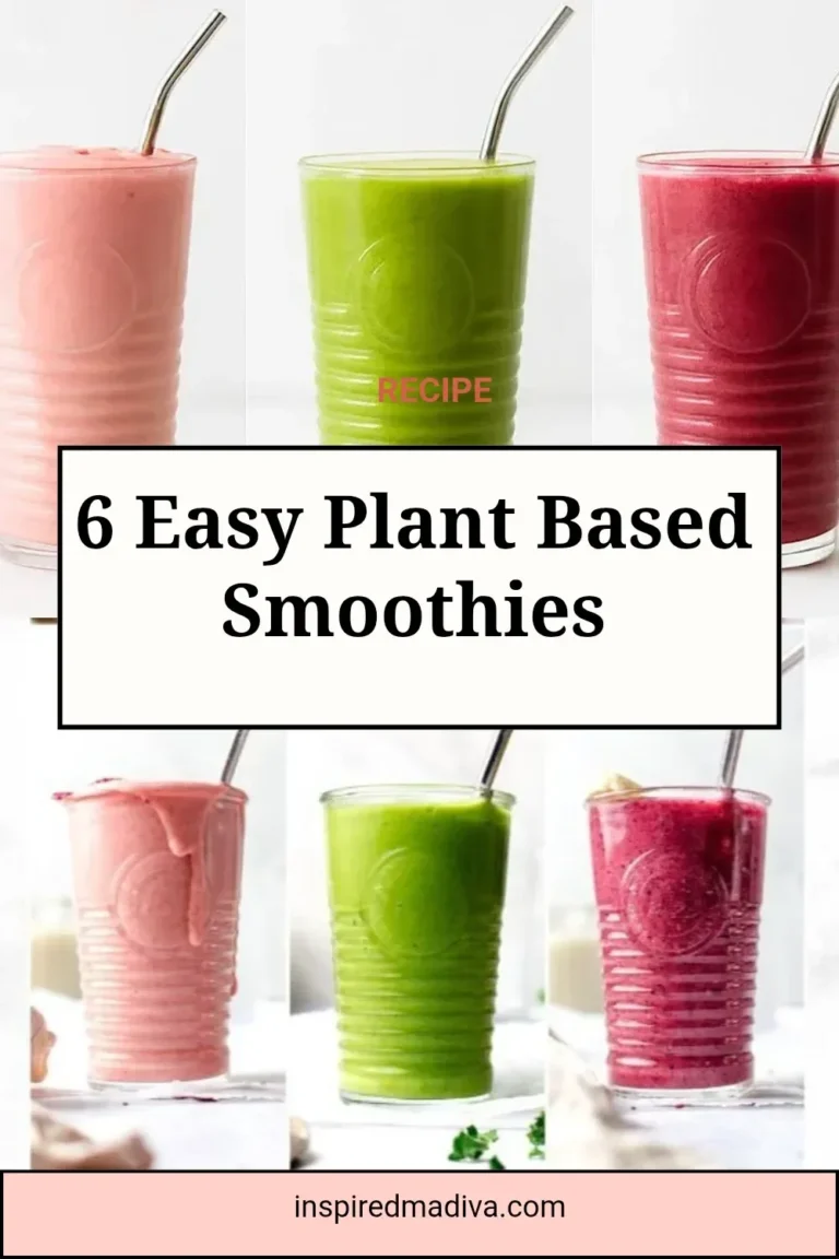 Healthy plant based smoothies for a nutritious diet