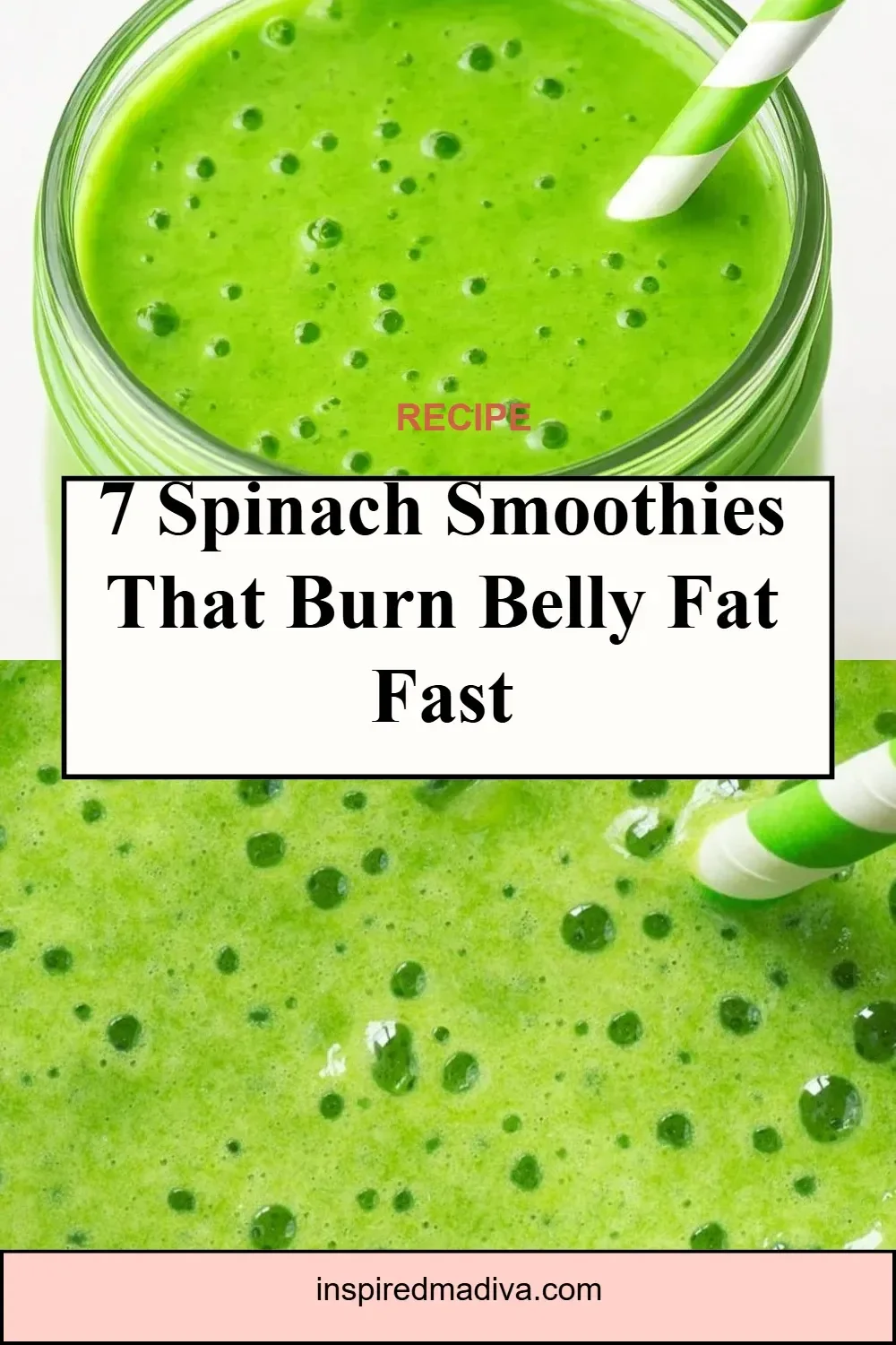 Healthy spinach smoothies recipe for burning belly fat
