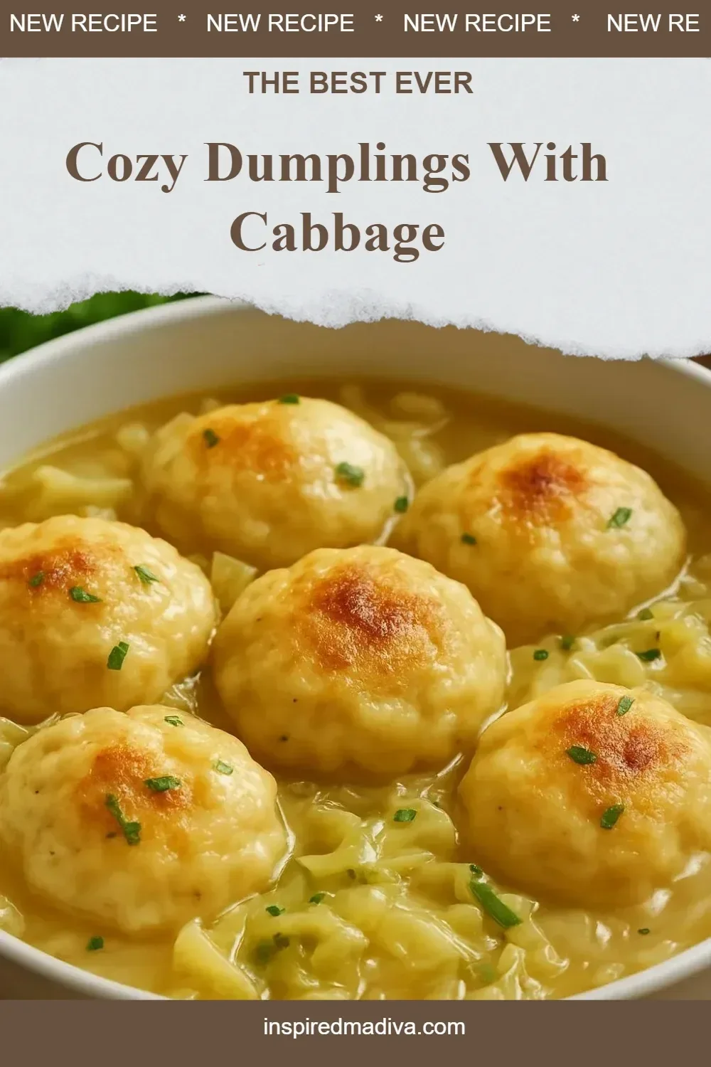 Cozy dumplings filled with cabbage, served on a plate