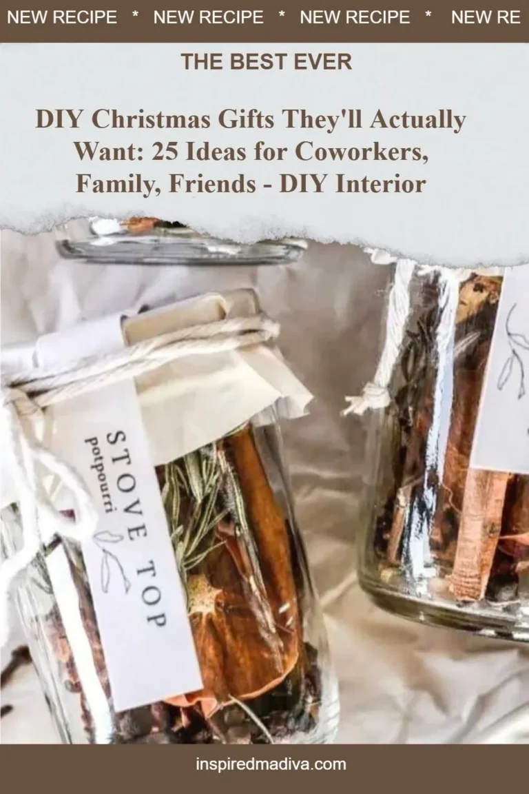 Unique DIY Christmas gifts ideas for coworkers, family, and friends to inspire holiday creativity.