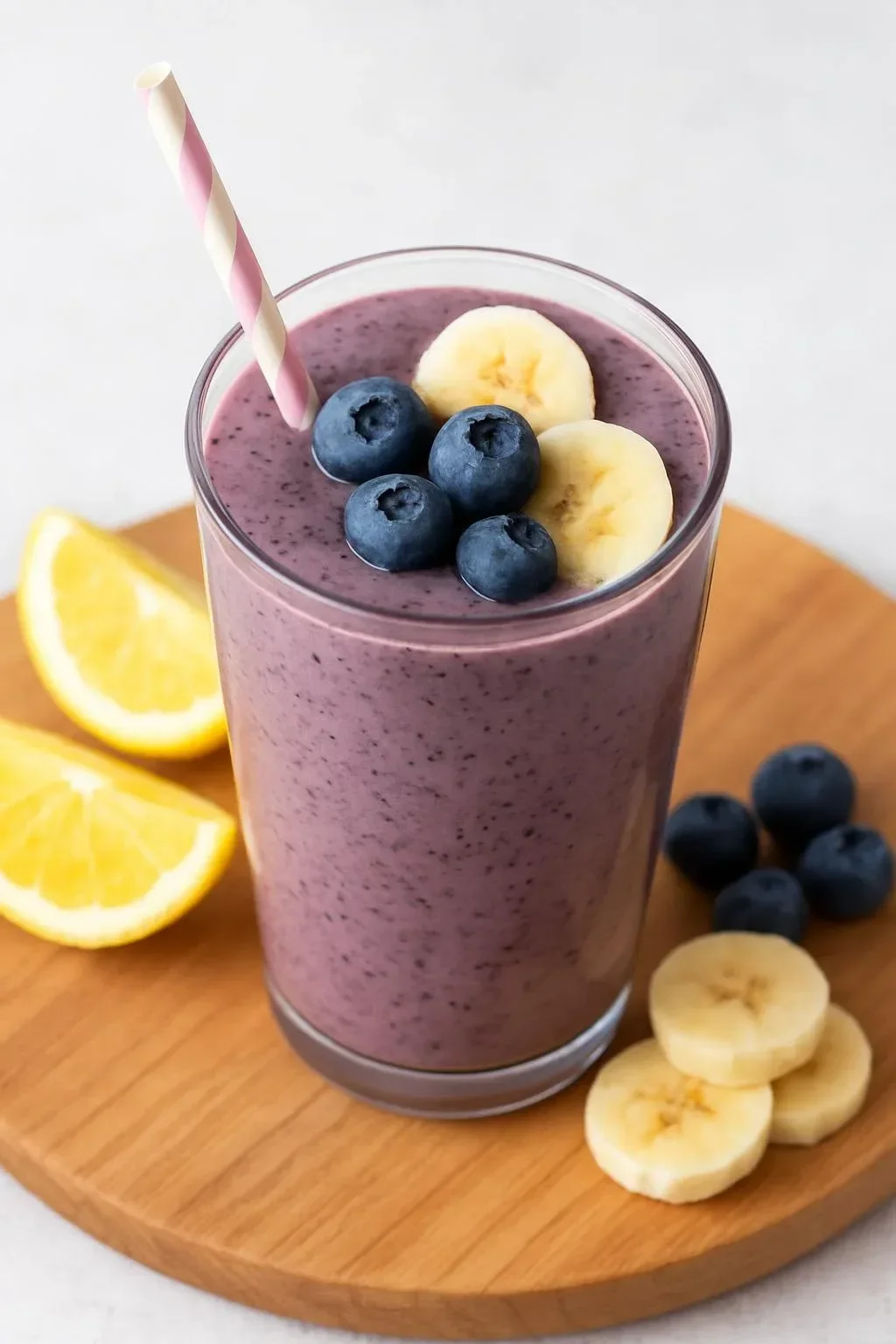 Refreshing and nutritious easy pre workout smoothie with fruits and protein