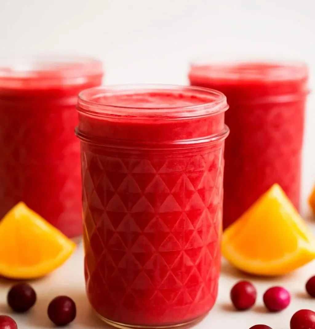Cranberry orange smoothie packed with Vitamin C for a healthy boost