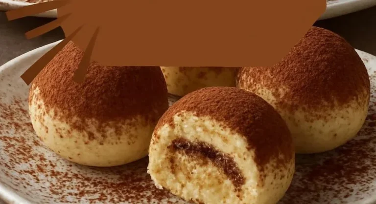 Delicious no-bake tiramisu balls ready to enjoy