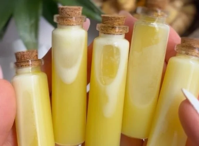Pineapple Coconut Lemon Ginger Juice Wellness Shots Recipe.
