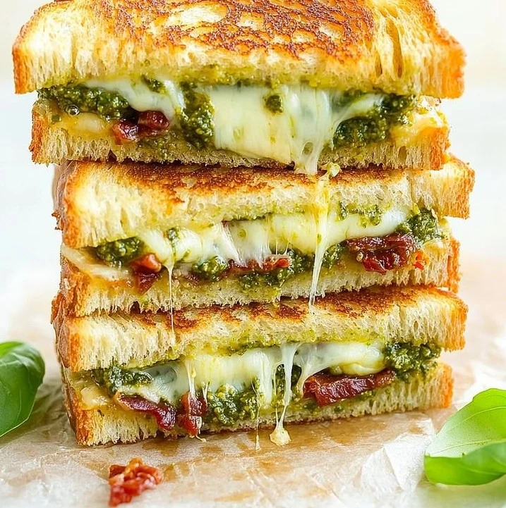 Best Pesto Grilled Cheese