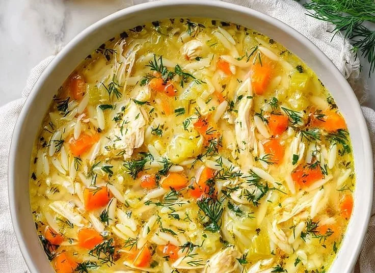 Delicious Greek Lemon Chicken Soup