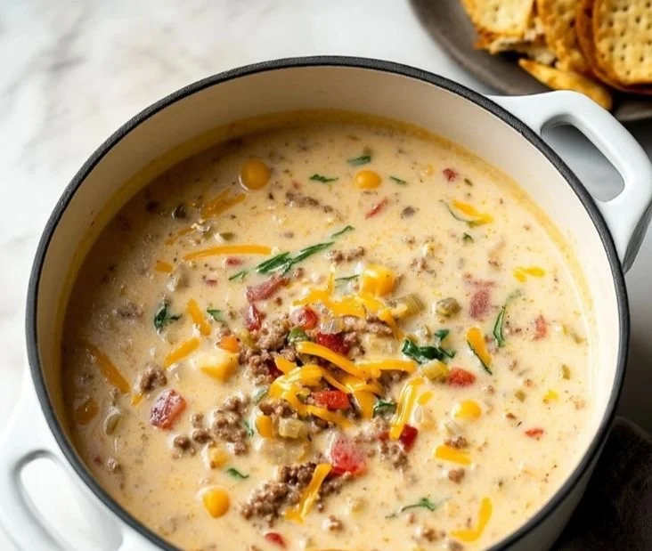 Easy Cheeseburger Soup