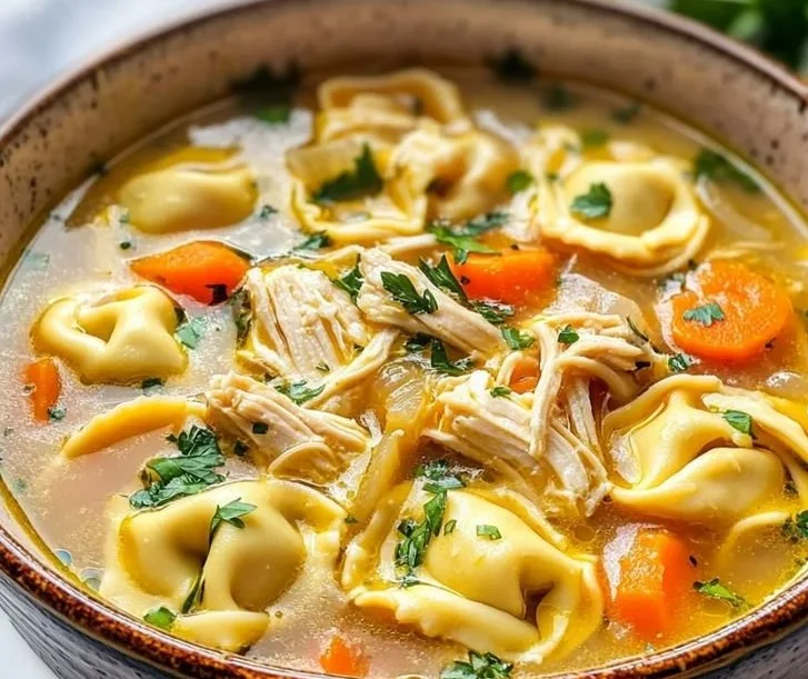 Easy Chicken Tortellini Soup