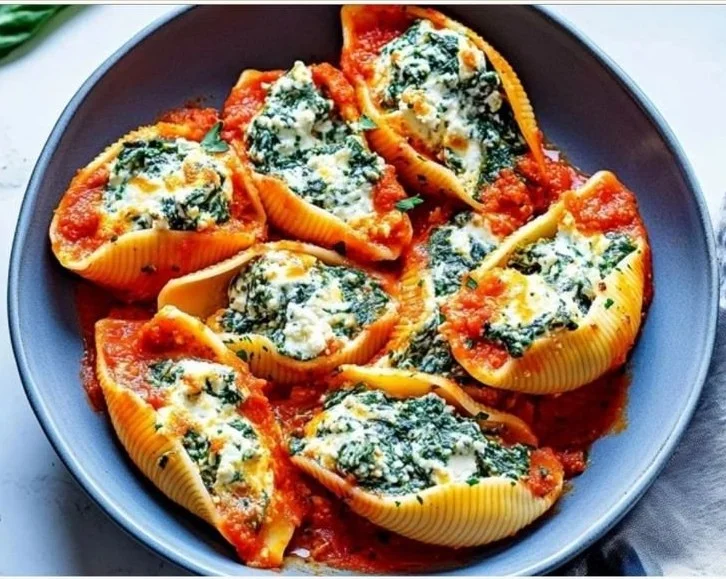 Easy Spinach and Ricotta Stuffed Shells – A Healthy Veggie Dinner