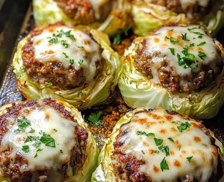Oven-Baked Cabbage Burgers