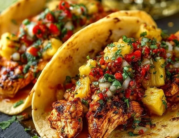 Pineapple Chicken Tacos: Healthy & Flavorful
