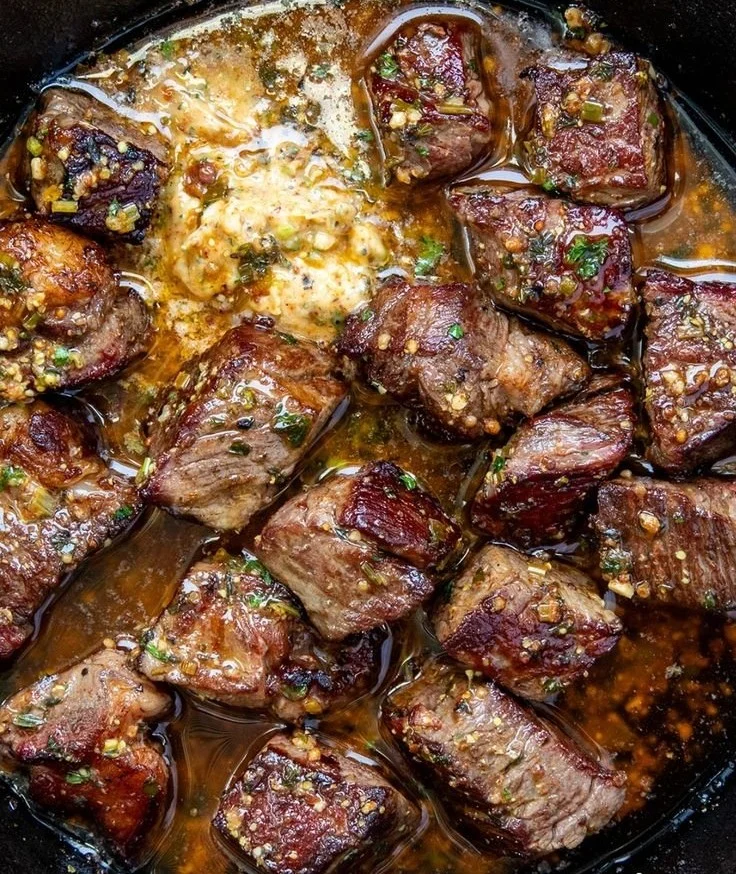 Cowboy Butter Steak Bites