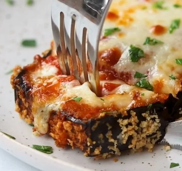 CRISPY BAKED EGGPLANT PARMESAN