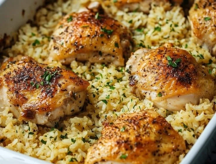 Oven-Baked Chicken and Rice Recipe