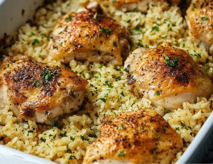 Oven-Baked Chicken and Rice Recipe